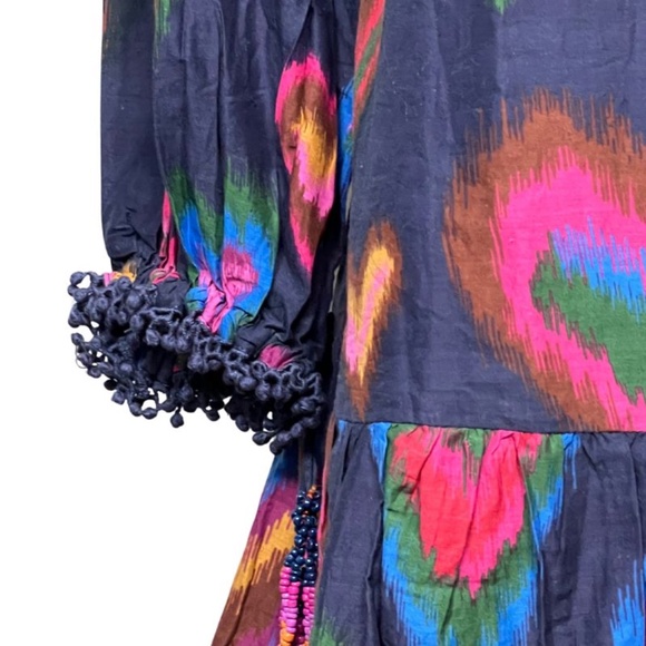 NWOT FARM Rio Multi-Color Heart Mini Dress with Beautiful Detailing (XS) - Picture 5 of 16